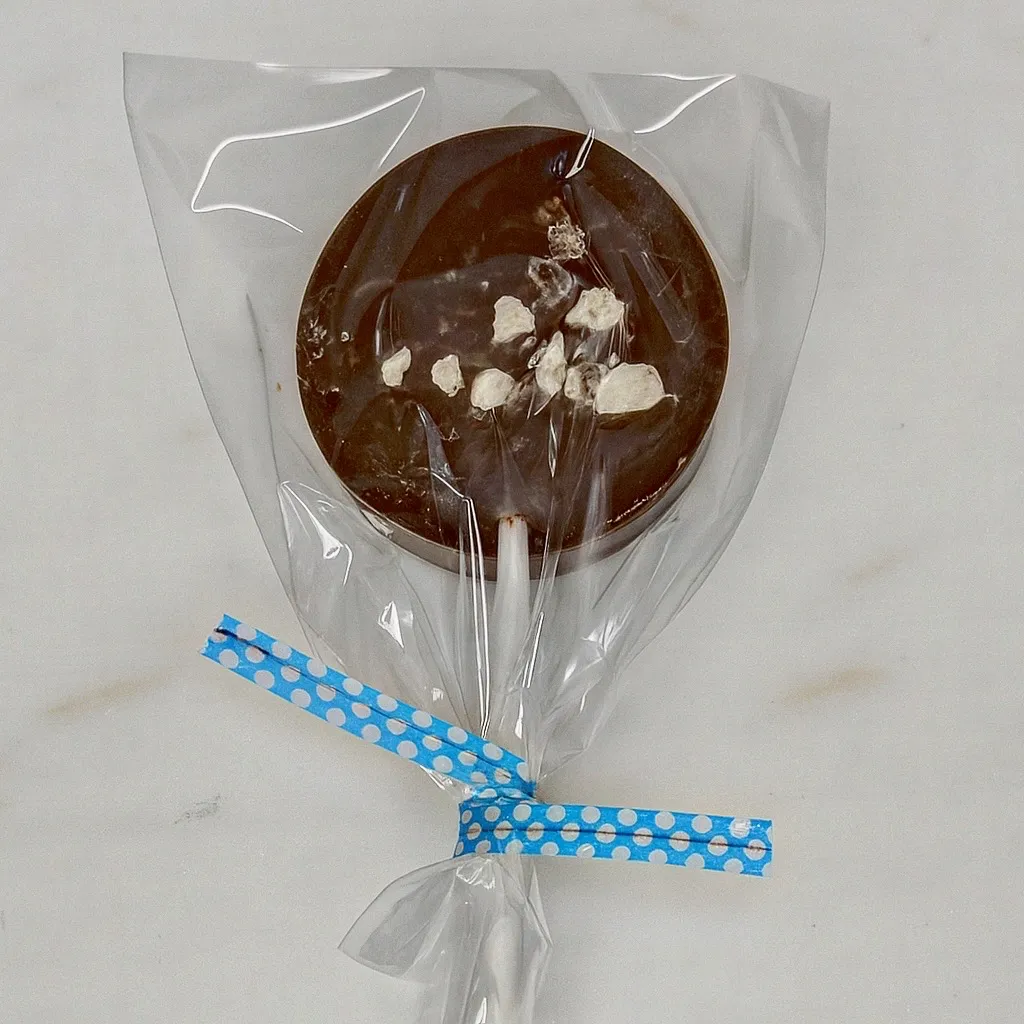 Sucette chocolatées lait Bio